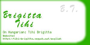 brigitta tihi business card